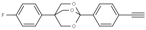 2,6,7-Trioxabicyclo(2.2.2)octane, 1-(4-ethynylphenyl)-4-(4-fluoropheny l)-