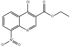 ethyl 4-chloro-8-nitroquinoline-3-carboxylate Structural