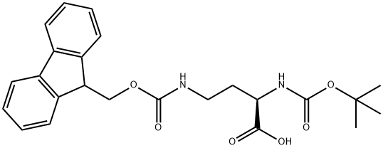 BOC-D-DAB(FMOC)-OH Structural