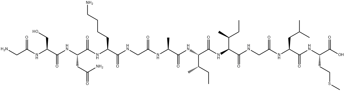 AMYLOID BETA-PROTEIN (HUMAN, 25-35) TRIFLUOROACETATE Structural