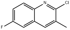 2-CHLORO-6-FLUORO-3-METHYLQUINOLINE Structural