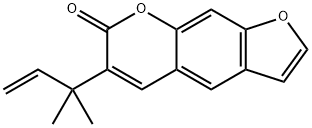 3-(alpha,alpha-dimethylallyl)psoralen Structural