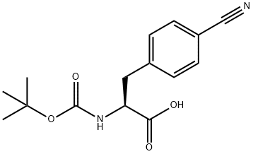 (S)-N-Boc-4-Cyanophenylalanine Structural