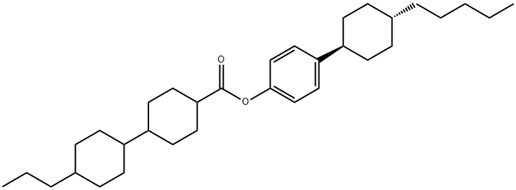 TRANS,TRANS-4-(TRANS-4-PENTYLCYCLOHEXYL)-PHENYL 4''-PROPYLBICYCLOHEXYL-4-CARBOXYLATE Structural