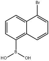Boronic acid, (5-bromo-1-naphthalenyl)- (9CI) Structural