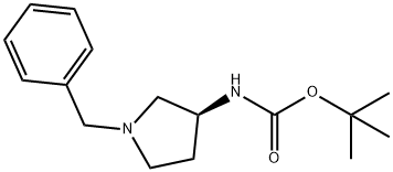 (S)-(-)-1-BENZYL-3-(BOC-AMINO)PYRROLIDINE Structural