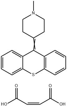 1-METHYL-4-[THIOXANTHEN-9-YLIDENE]PIPERIDINE MALEATE SALT Structural