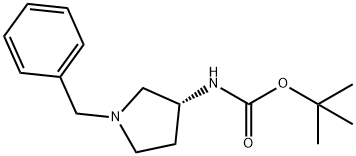 (3R)-(+)-1-BENZYL-3-(TERT-BUTOXYCARBONYLAMINO)PYRROLIDINE Structural