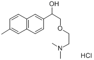 alpha-((2-(Dimethylamino)ethoxy)methyl)-6-methyl-2-naphthalenemethanol  hydrochloride Structural
