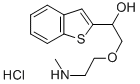 alpha-((2-(Methylamino)ethoxy)methyl)benzo(b)thiophene-2-methanol hydr ochloride