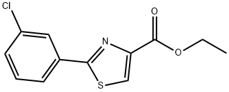 2-(3-CHLORO-PHENYL)-THIAZOLE-4-CARBOXYLIC ACID ETHYL ESTER Structural