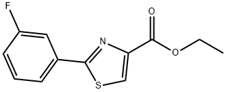 2-(3-FLUORO-PHENYL)-THIAZOLE-4-CARBOXYLIC ACID ETHYL ESTER Structural