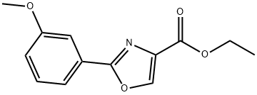 2-(3-METHOXY-PHENYL)-OXAZOLE-4-CARBOXYLIC ACID ETHYL ESTER Structural