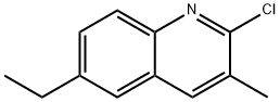 2-CHLORO-6-ETHYL-3-METHYLQUINOLINE Structural