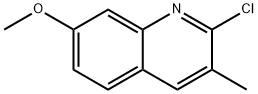 2-CHLORO-7-METHOXY-3-METHYLQUINOLINE Structural