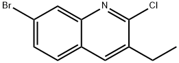 7-Bromo-2-chloro-3-ethylquinoline Structural