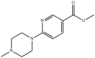 6-(4-Methyl-1-piperazinyl)-3-pyridinecarboxylic acid methyl ester Structural