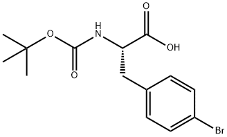 DL-Phenylalanine, 4-broMo-N-[(1,1-diMethylethoxy)carbonyl]- Structural