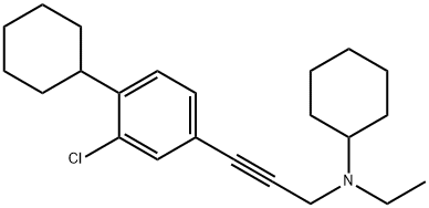 N-[3-(3-CHLORO-4-CYCLOHEXYLPHENYL)-2-PROPYNYL]-N-ETHYL-CYCLOHEXANE AMINE