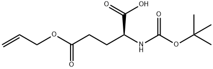 Boc-L-glutamic acid γ-allyl ester Structural