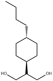 2-(TRANS-4'-N-BUTYL-CYCLOHEXYL)PROPANE-1,3-DIOL Structural