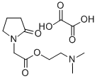 2-(Dimethylamino)ethyl (2-oxo-1-pyrrolidinyl)acetate hydrogen oxalate Structural