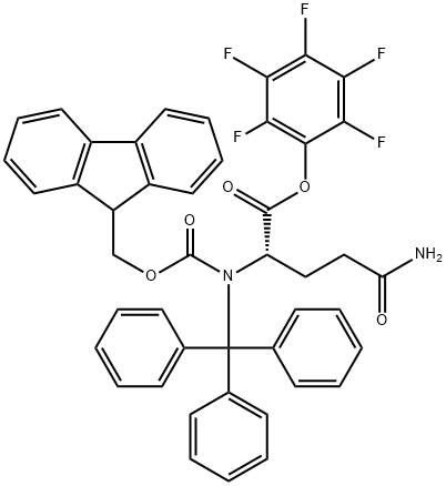 FMOC-GLN(TRT)-OPFP Structural