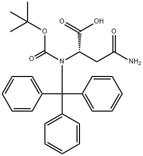 Boc-N-beta-Trityl-L-asparagine Structural