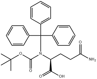 N-Boc-N'-trityl-L-glutamine Structural