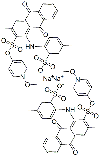 disodium 2-[(4-azanidyloxysulfonyl-3-methyl-9,10-dioxo-anthracen-1-yl) amino]-5-methyl-benzenesulfonate