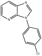 3-(4-Chlorophenyl)-3H-imidazo(4,5-b)pyridine Structural