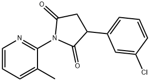 3-(3-Chlorophenyl)-1-(3-methyl-2-pyridinyl)-2,5-pyrrolidinedione