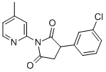 3-(3-Chlorophenyl)-1-(4-methyl-2-pyridinyl)-2,5-pyrrolidinedione