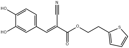 2-(1-THIENYL)ETHYL-3,4-DIHYDROXYBENZYLIDENE-CYANOACETATE Structural