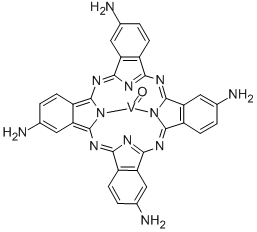 (TETRAAMINOPHTHALOCYANINATO)OXOVANADIUM(IV) Structural