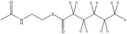 Hexanethioic acid S-(2-acetylamino-ethyl)-ester  2,2,3,3,4,4,5,5,6,6,6-d11 Structural