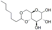 D-Glucopyranose, 4,6-O-heptylidene- Structural
