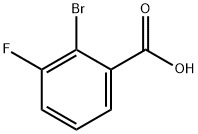 2-Bromo-3-fluorobenzoic acid Structural