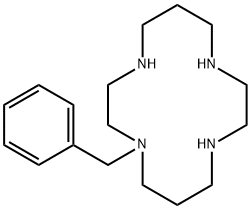 1-Benzyl-1,4,8,11-tetraazacyclotetradecane Structural