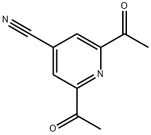 2,6-Diacetyl-4-pyridinecarbonitrile Structural