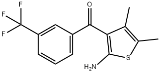 (2-AMINO-4,5-DIMETHYL-3-THIENYL)-[3-(TRIFLUOROMETHYL)PHENYL]METHANONE Structural