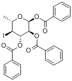 1,2,3-TRI-O-BENZOYL-4-DEOXY-ALPHA-L-FUCOPYRANOSE Structural