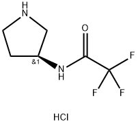 (3S)-(-)-3-(TRIFLUOROACETAMIDO)PYRROLIDINE HYDROCHLORIDE Structural