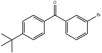 3-BROMO-4'-TERT-BUTYLBENZOPHENONE Structural