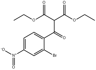 Diethyl 2-(2-bromo-4-nitrobenzoyl)malonate Structural