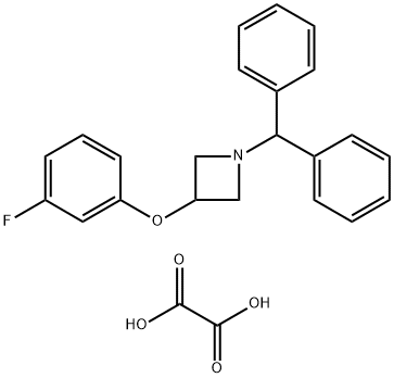 1-(DIPHENYLMETHYL)-3-(3-FLUOROPHENOXY)-AZETIDINE OXALATE Structural