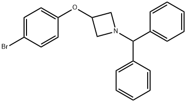 3-(4-Bromophenoxy)-1-(diphenylmethyl)-azetidine Structural