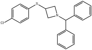 3-[(4-Chlorophenyl)thio]-1-(diphenylmethyl)azetidine Structural