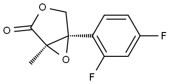 rac-cis-4-(2,4-Difluorophenyl)-3-Methyl-2(5H)-furanone 3,4-Epoxide Structural