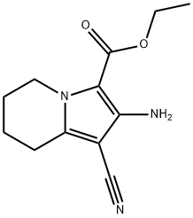 ETHYL 2-AMINO-1-CYANO-5,6,7,8-TETRAHYDROINDOLIZINE-3-CARBOXYLATE Structural